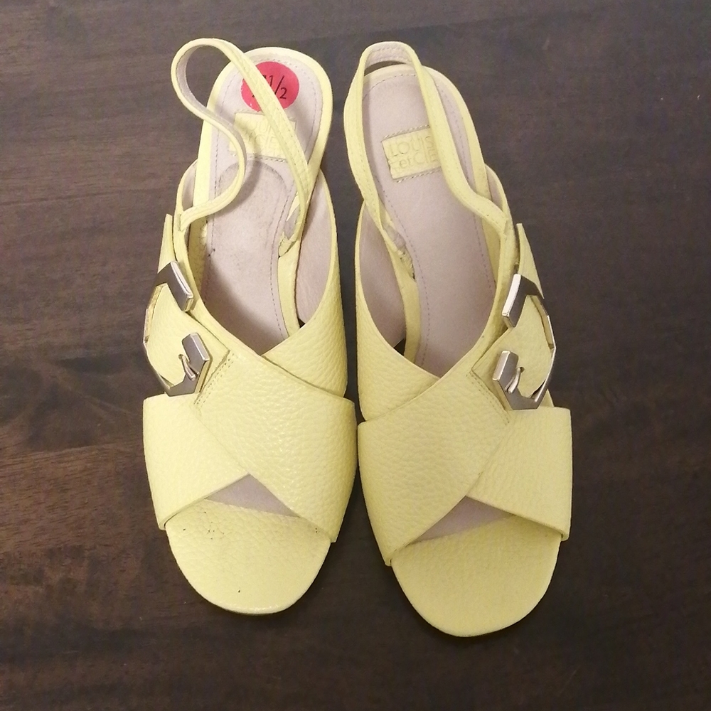 Louise et Cie Yellow Slingback Heels